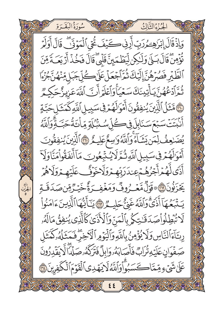 صفحة 44 من القرآن الكريم