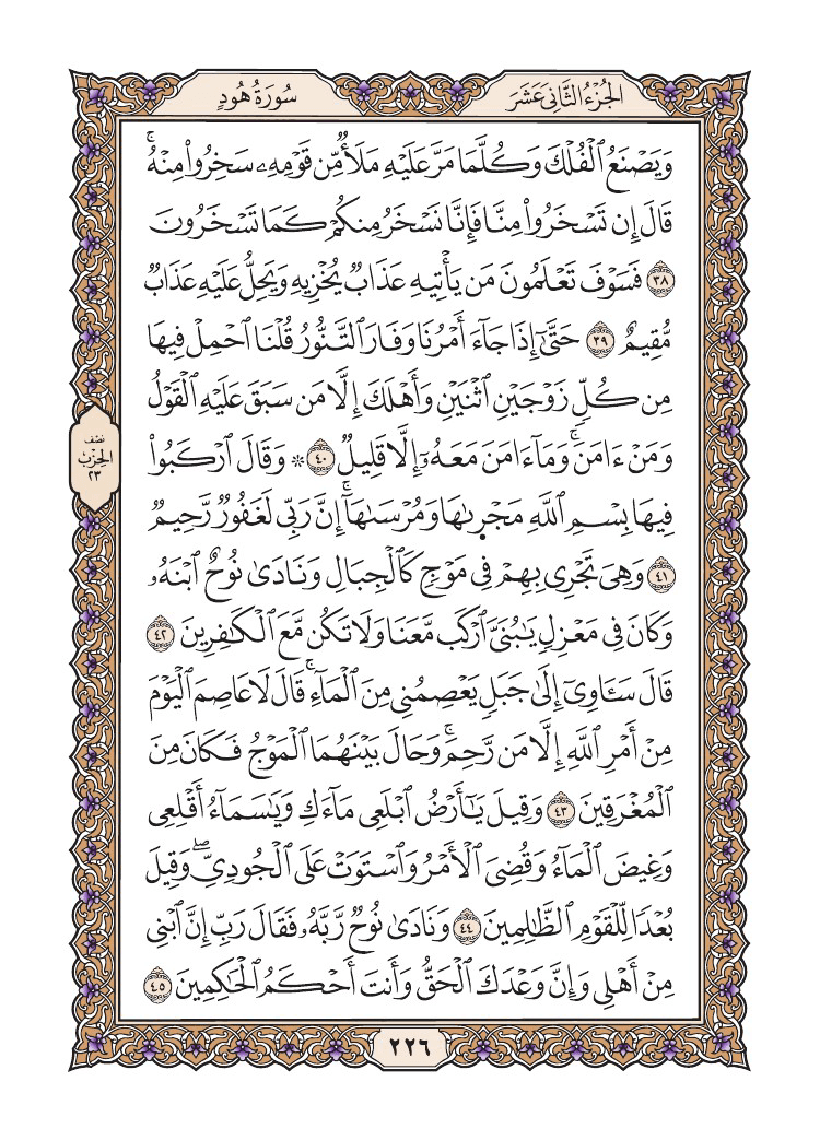 صفحة 226 من القرآن الكريم صفحة 226 من القرآن الكريم