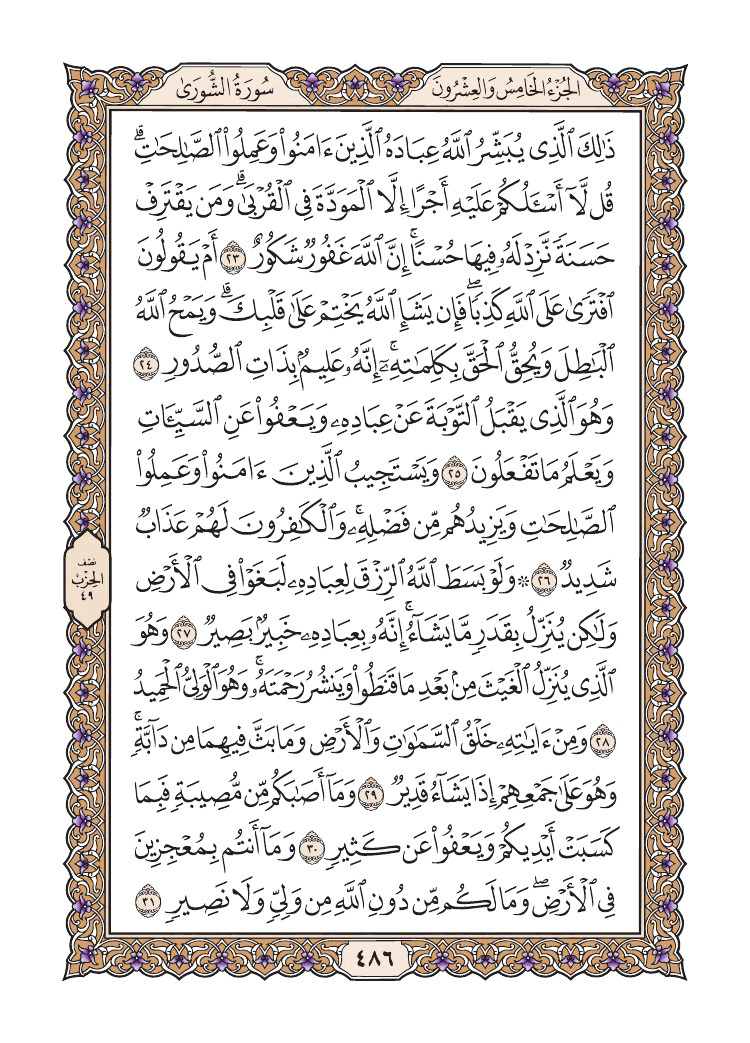 صفحة 486 من القرآن الكريم