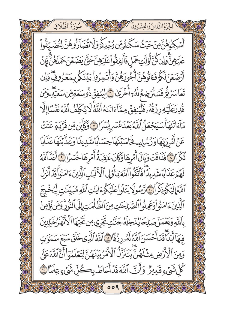 صفحة 559 من القرآن الكريم