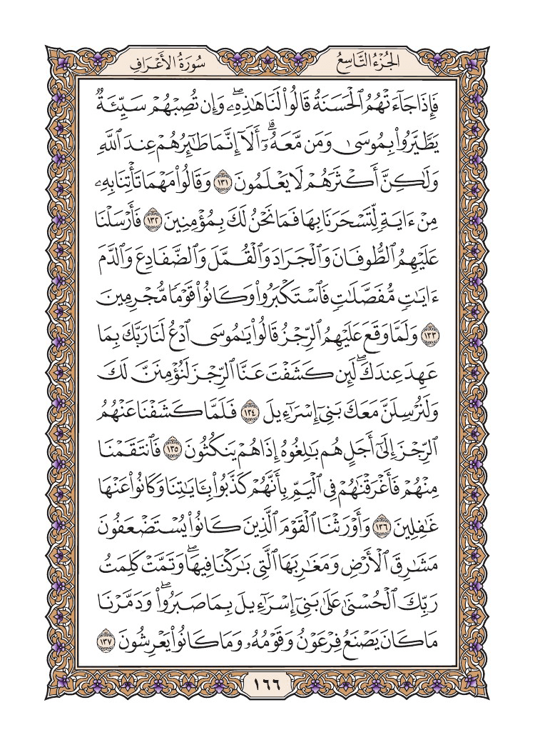 صفحة 166 من القرآن الكريم صفحة 166 من القرآن الكريم